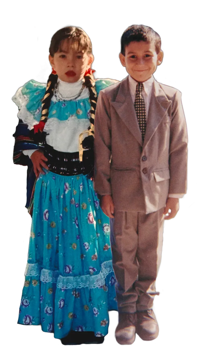 Lino y Alexa de niños