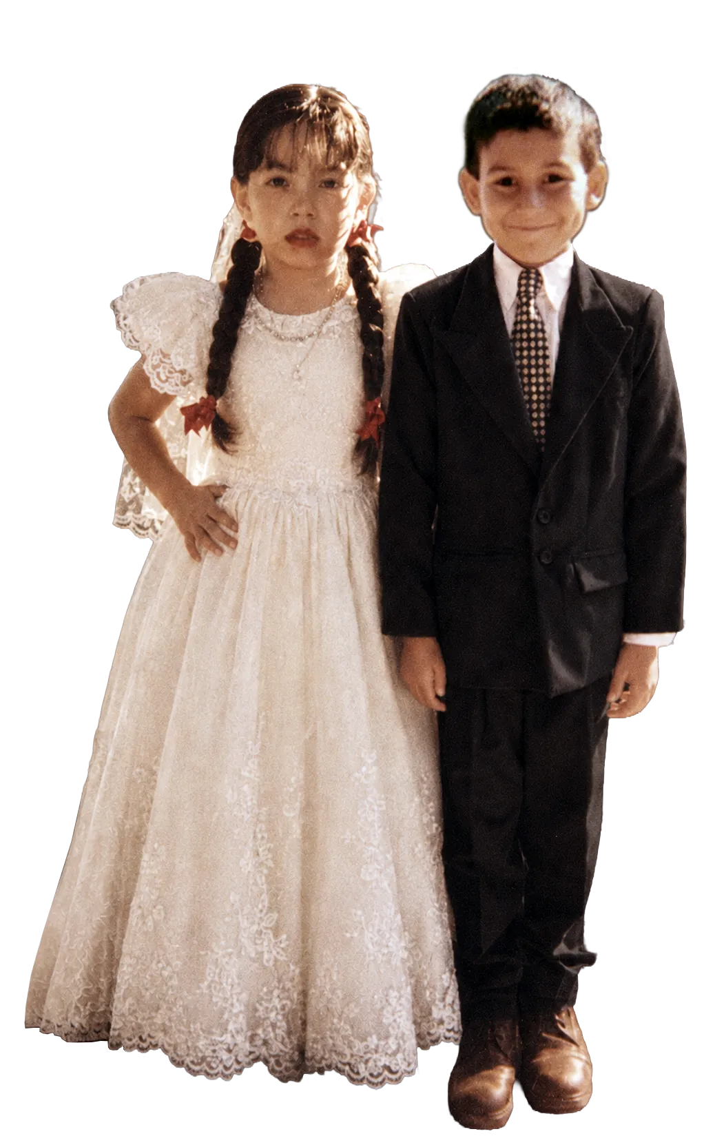 Lino y Alexa de niños