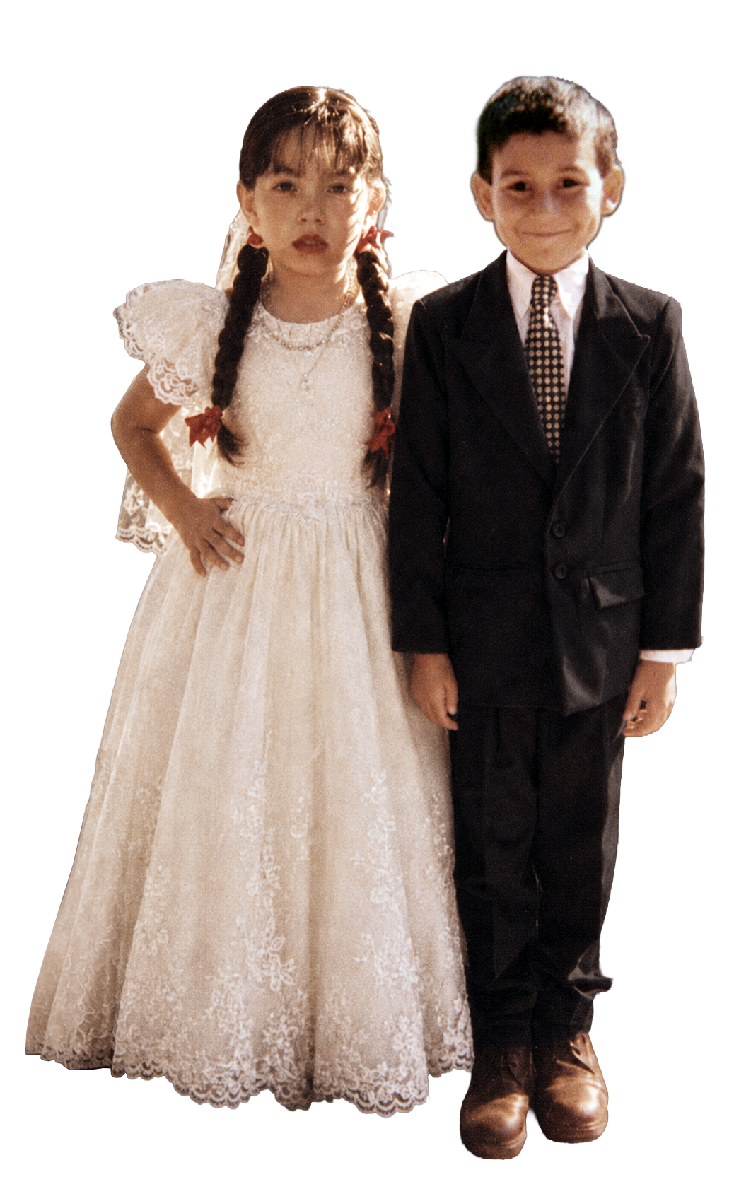 Lino y Alexa de niños
